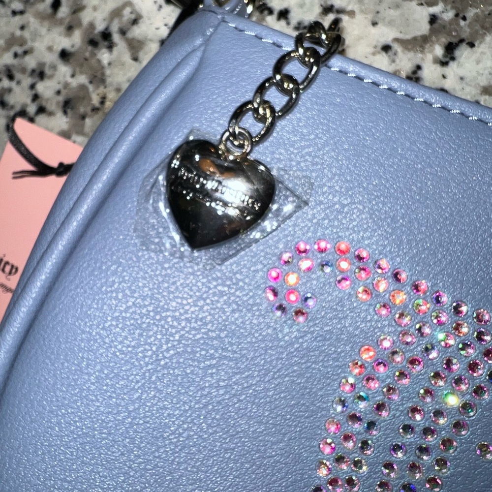 NWT Juicy Couture Be Classic Shoulder Bag Handbag Purse Bling Bedazzled Logo - Picture 3 of 8